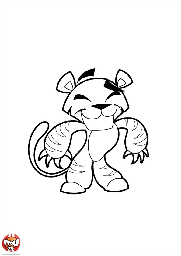 Wesoły Tygrysek - Kolorowanka do Druku dla Dzieci kolorowanka do druku